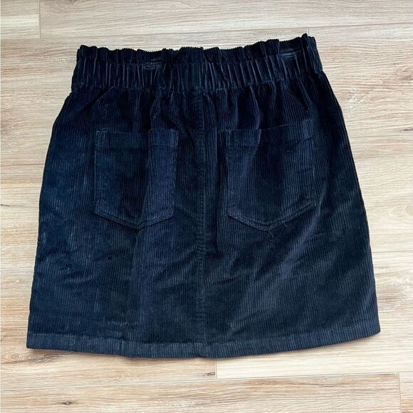 ROXY Silent Days Black Mini Shirt Size Large - Picture 6 of 7